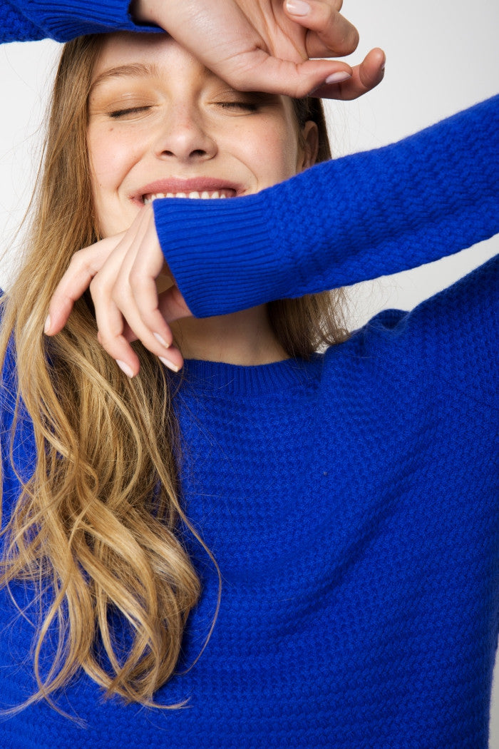 Cobalt blue sweater hotsell