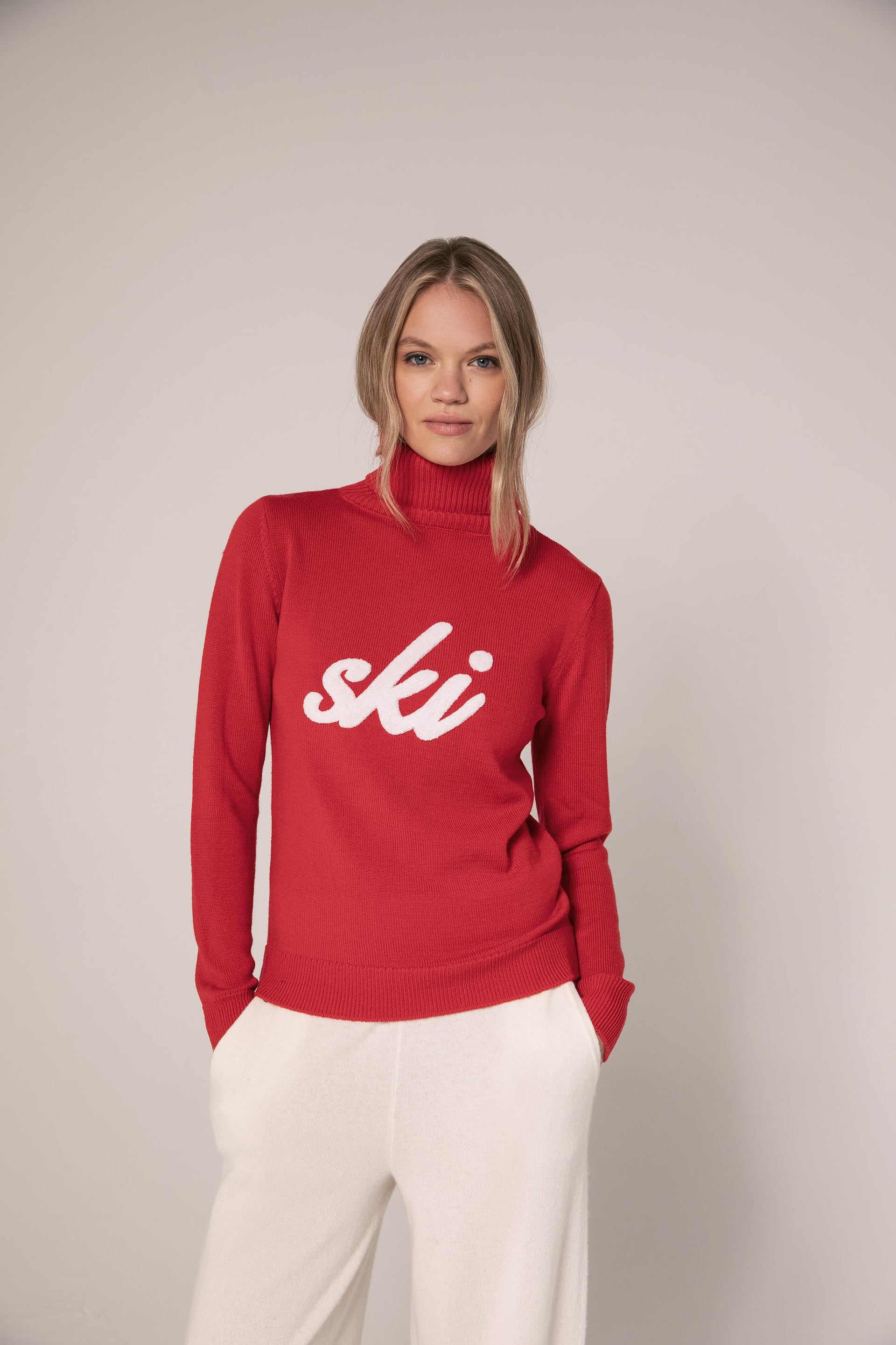 The SKI Sweater in Red