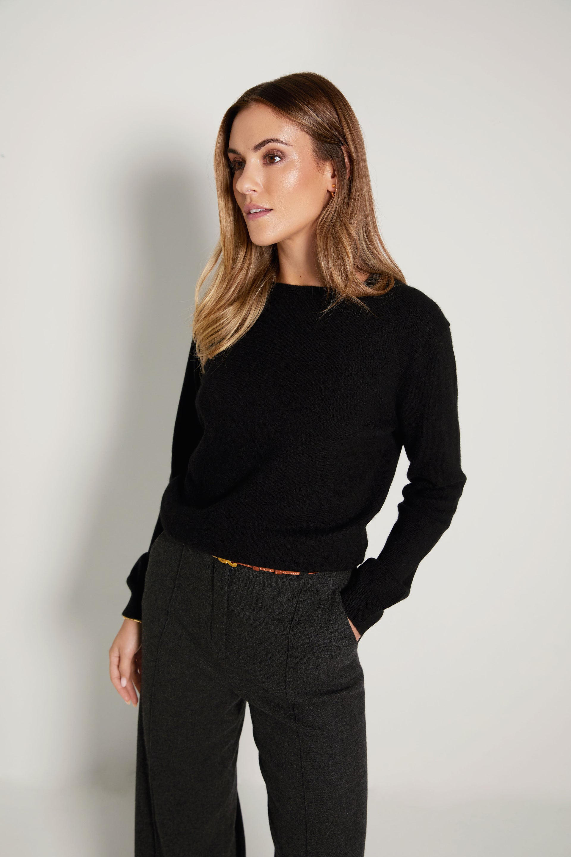 The Everyday Cashmere Sweater in Black