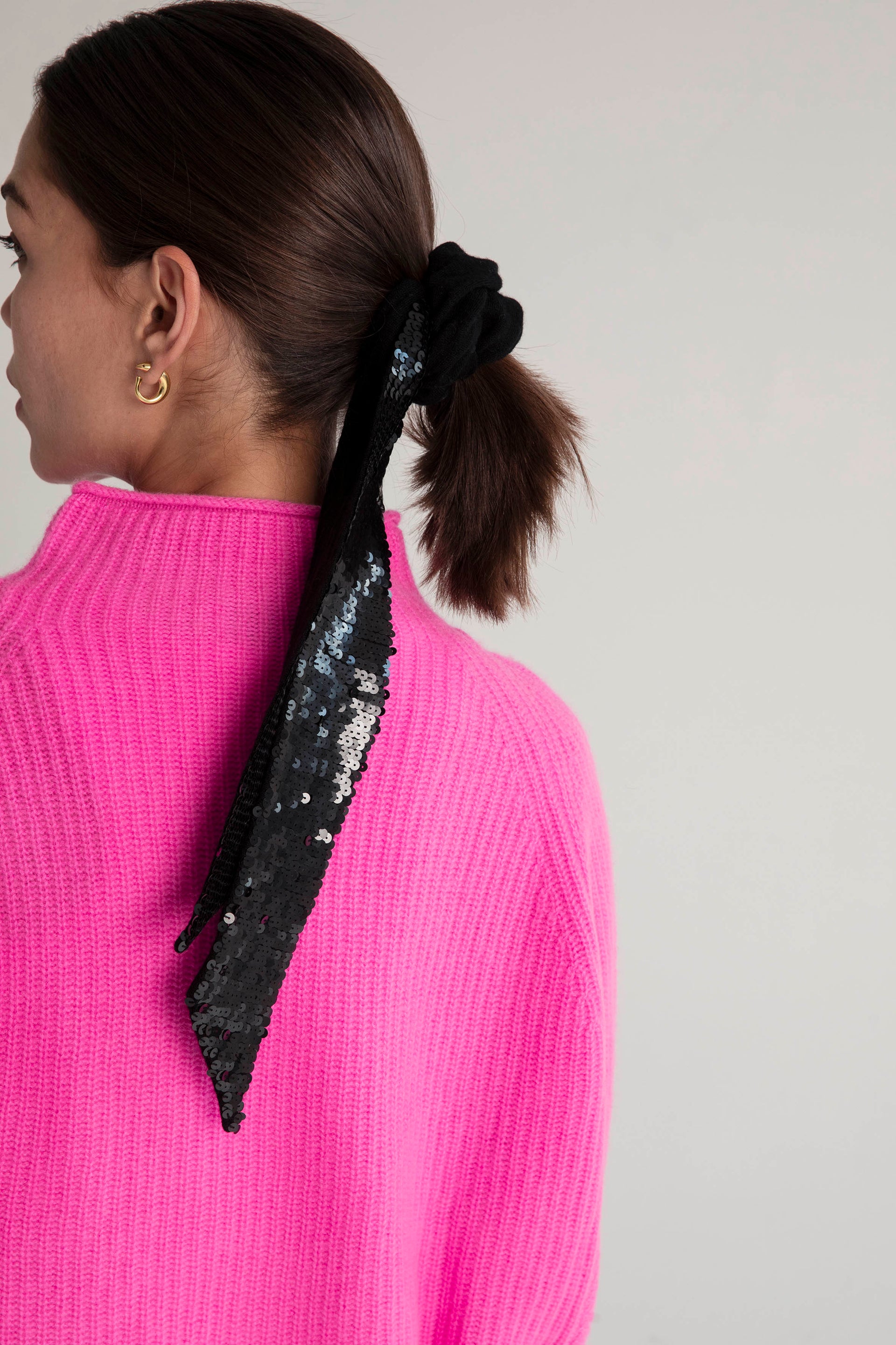 The Long Sequin Cashmere Scrunchie