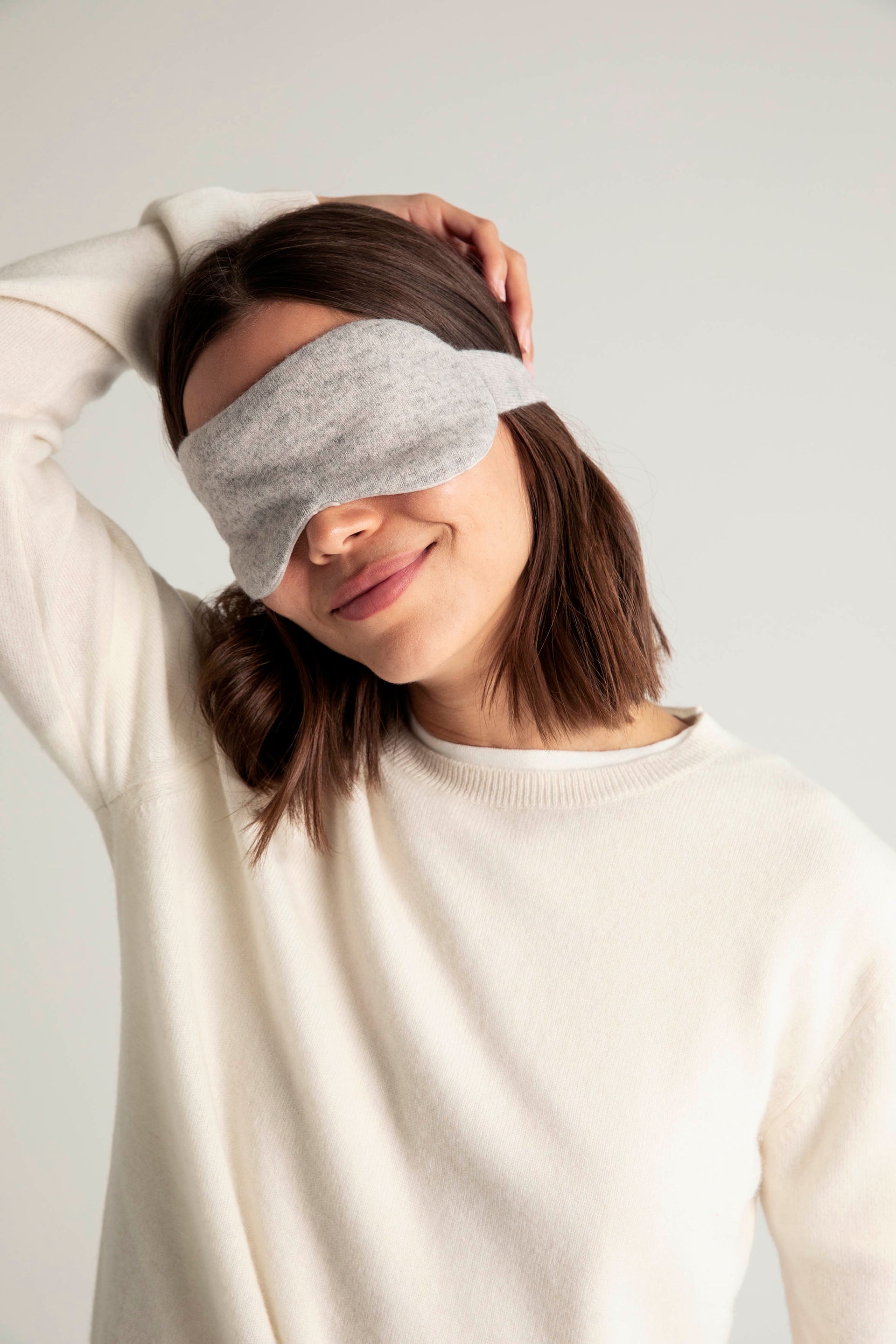 The Cashmere Eye Mask in Flint