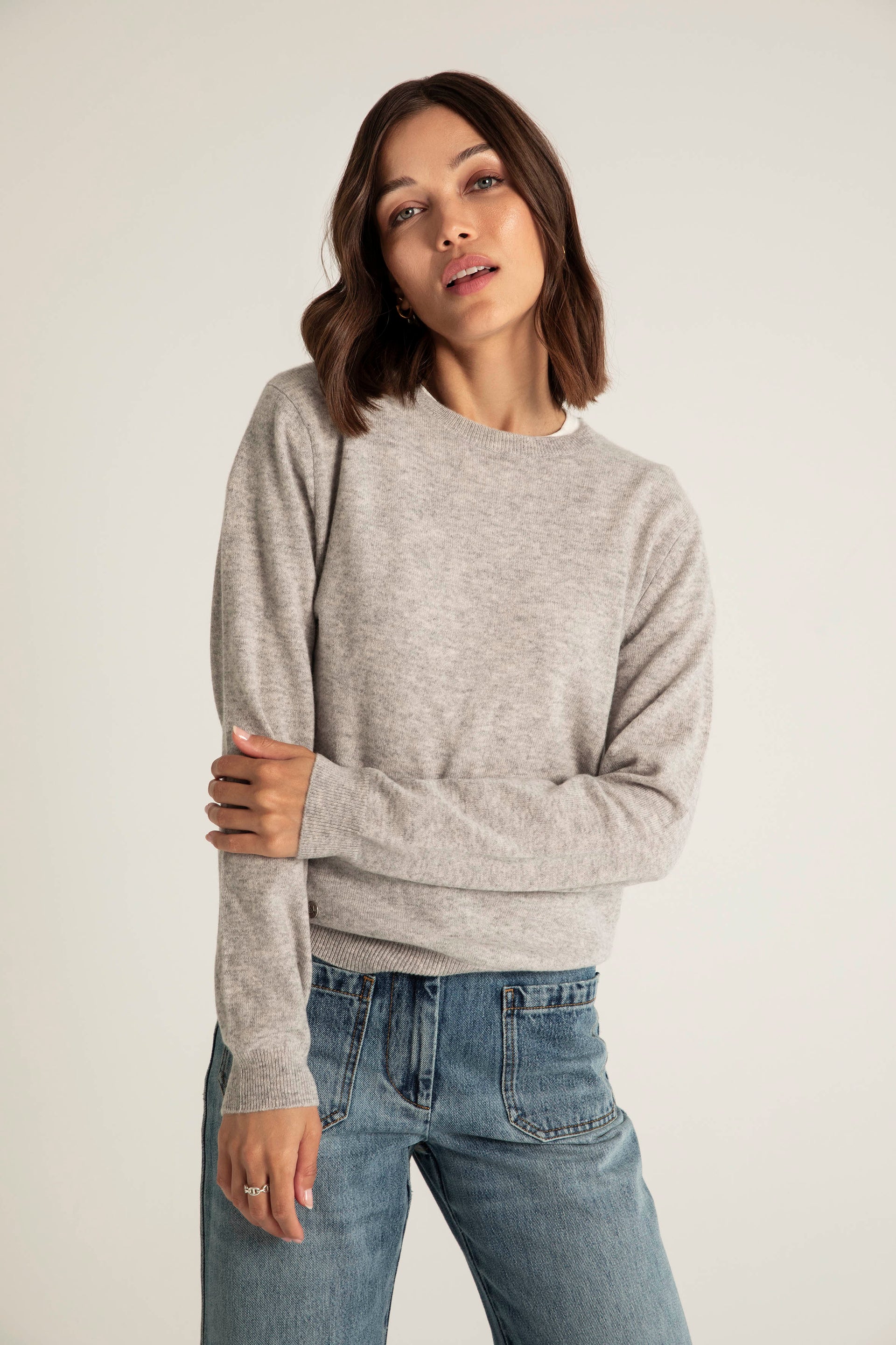 The Everyday Cashmere Sweater in Flint