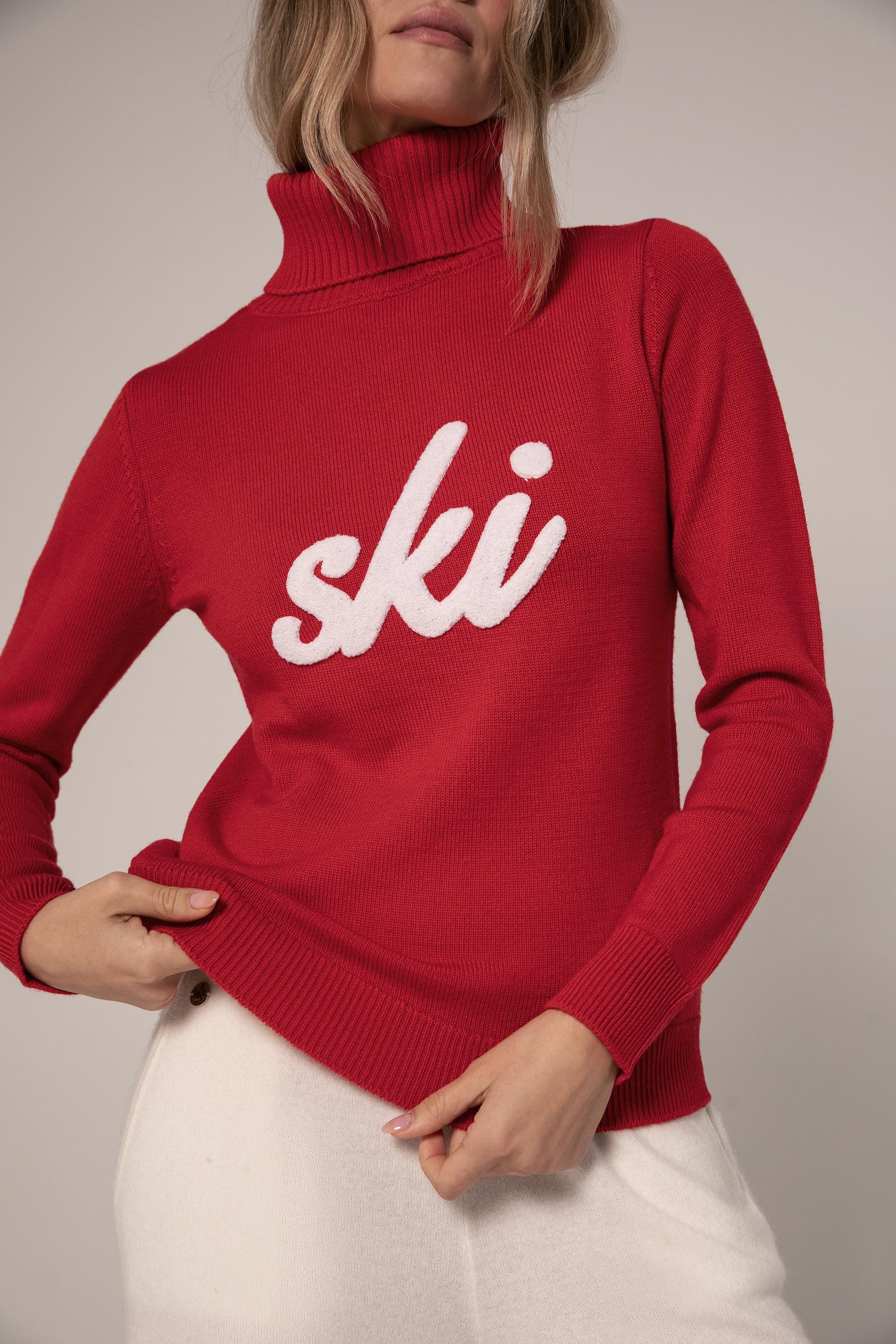 The SKI Sweater in Red