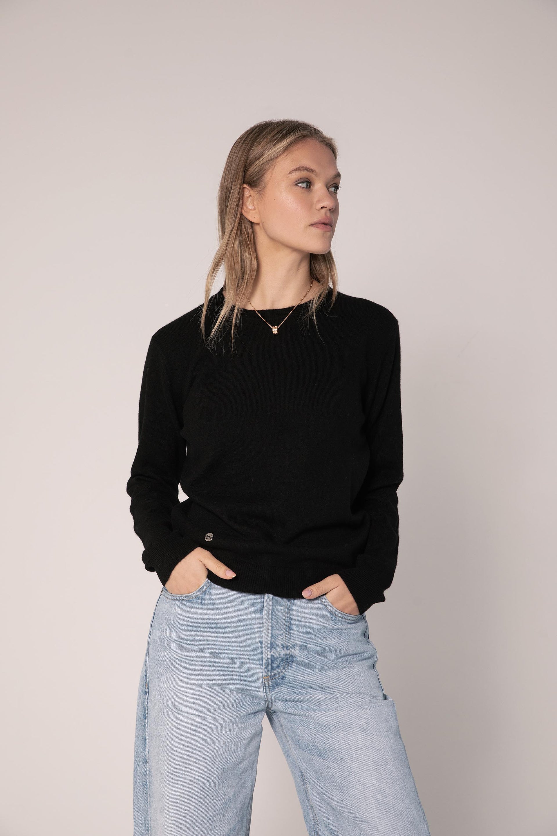 The Everyday Cashmere Sweater in Black