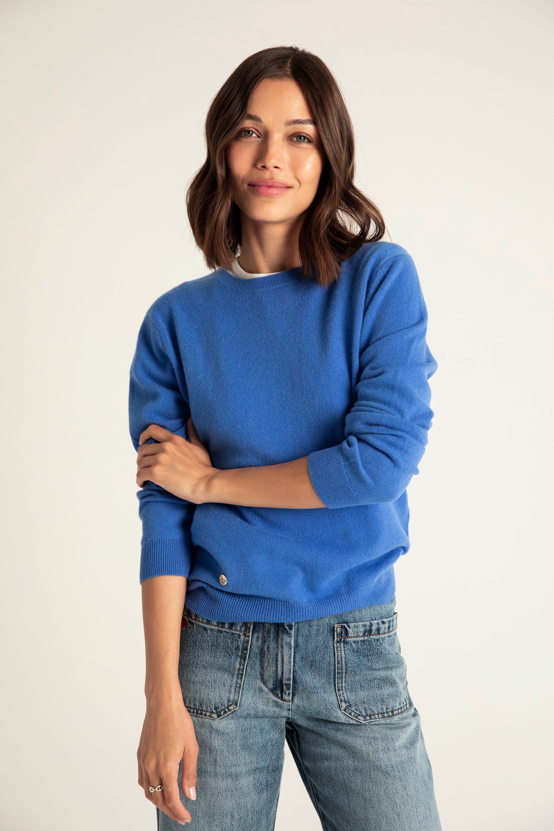 The Everyday Cashmere Sweater in Forget Me Not