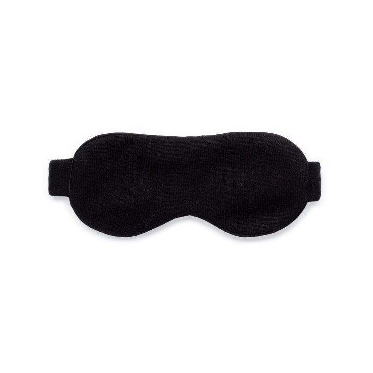 The Cashmere Eye Mask in Black