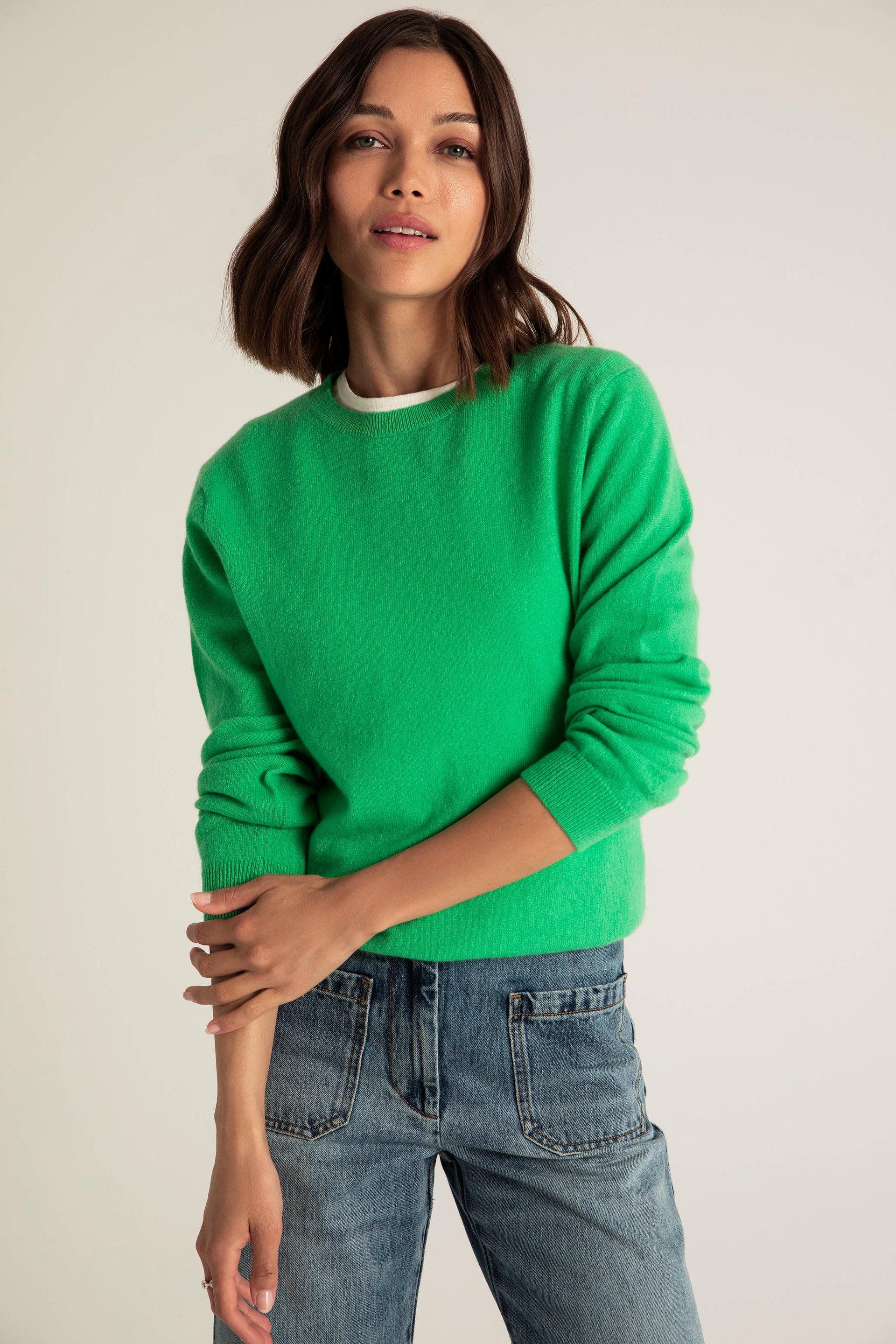 The Everyday Cashmere Sweater in Irish Green