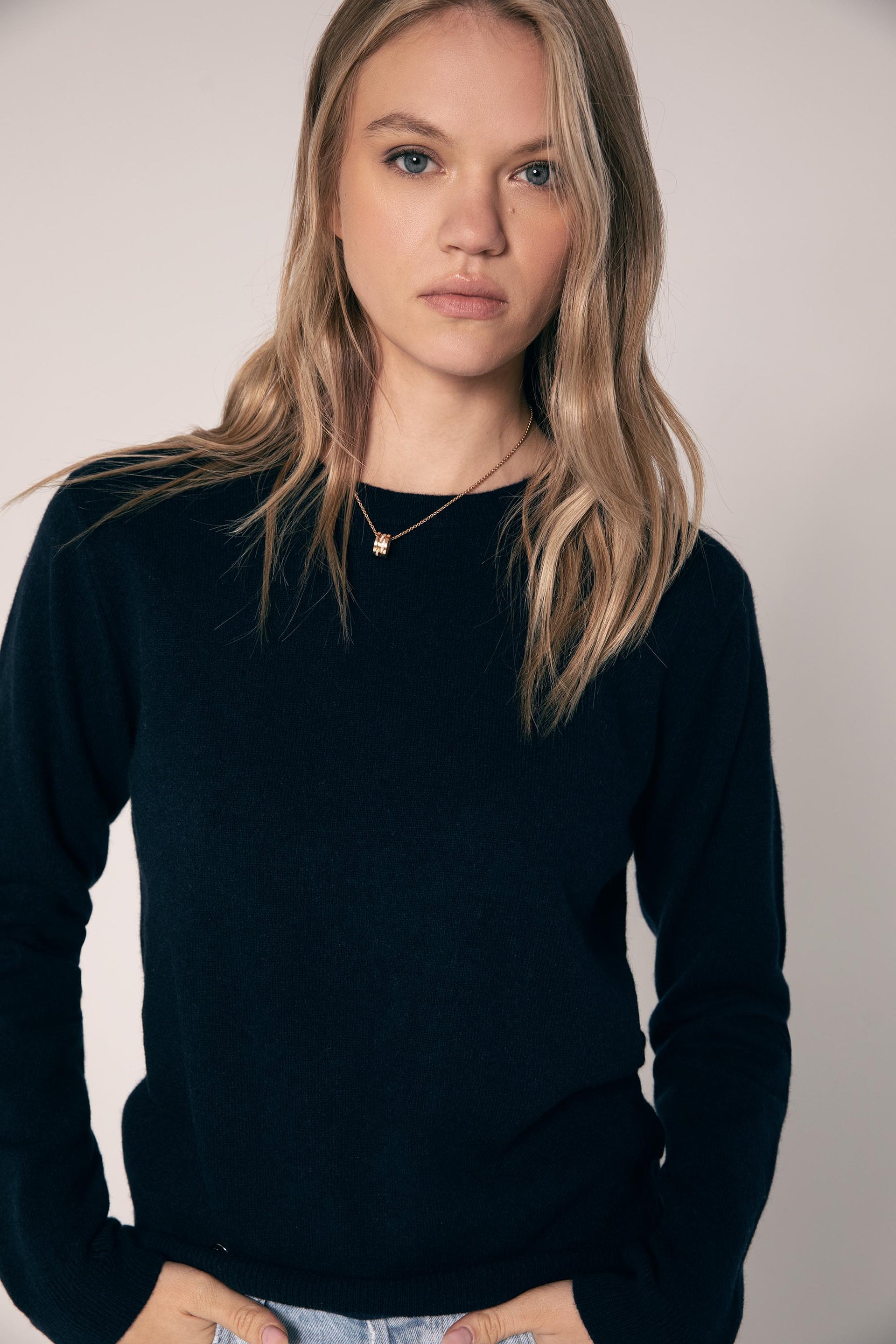 The Everyday Cashmere Sweater in Navy