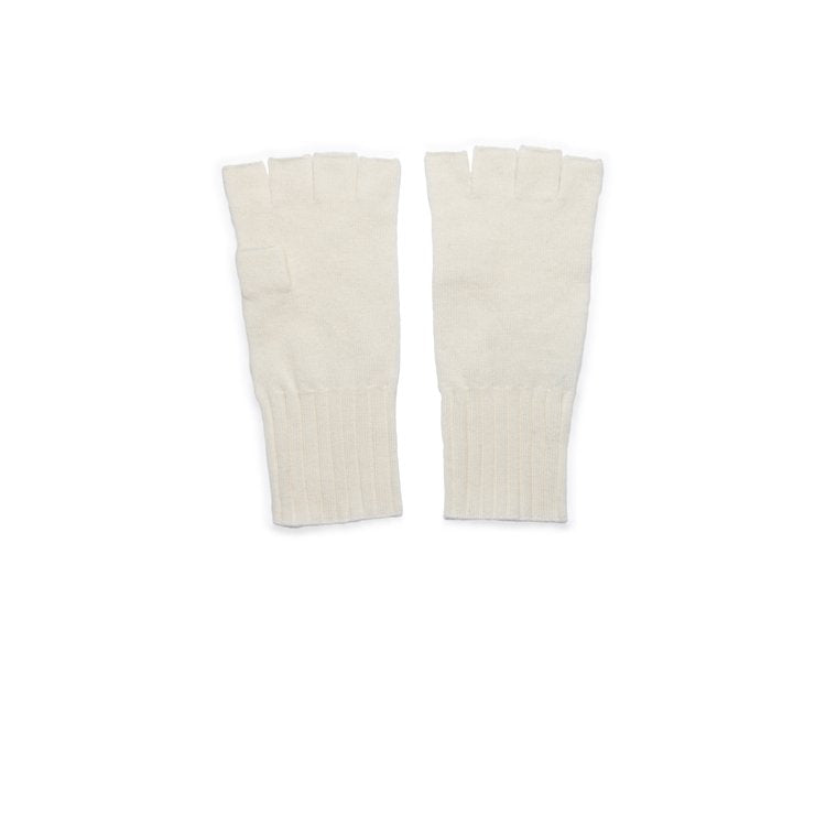 The Fingerless Cashmere Gloves in Snow Peak