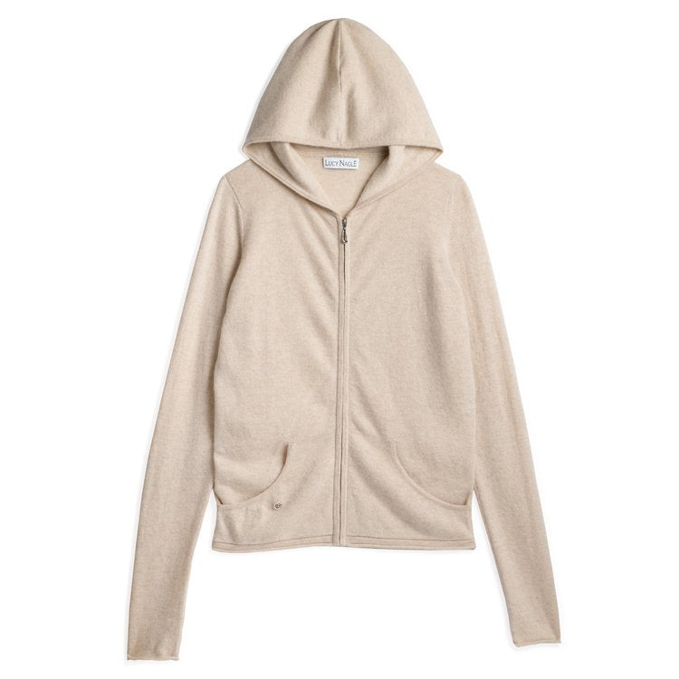 The Cashmere Zipper in Sandstone